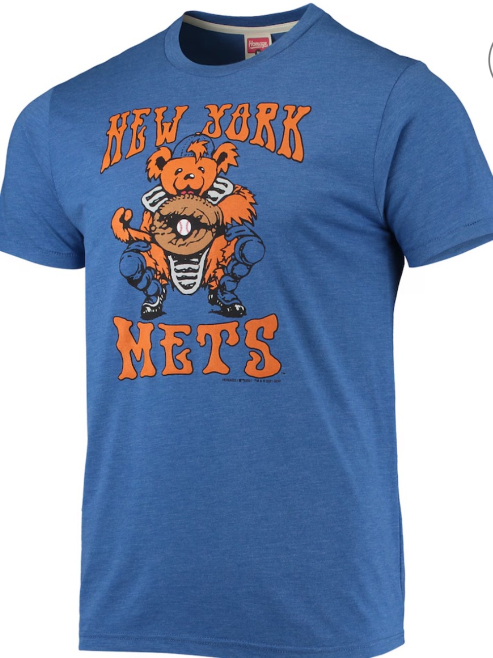 Homage NWOT New York Mets Vintage-Style x Grateful Dead tshirt sz medium